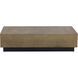 Albans 60 X 30 inch Brass / Black Coffee Table
